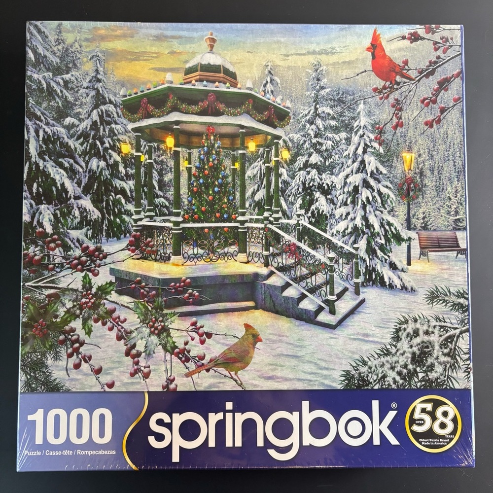 NEW Holiday Gazebo 1000 Piece Jigsaw Puzzle by SpringBok
